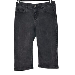 Women’s Rafaella‎ Black Capri Stretch Denim Jeans Size 8